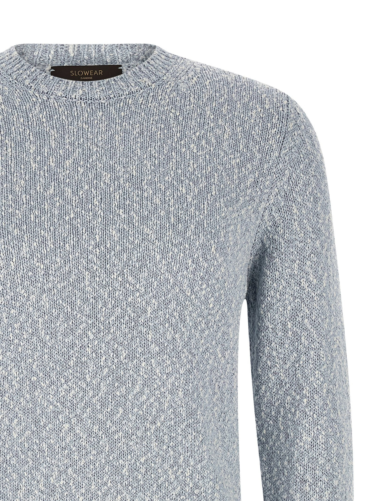 Zanone Two Tone Yarn Sweater Blue
