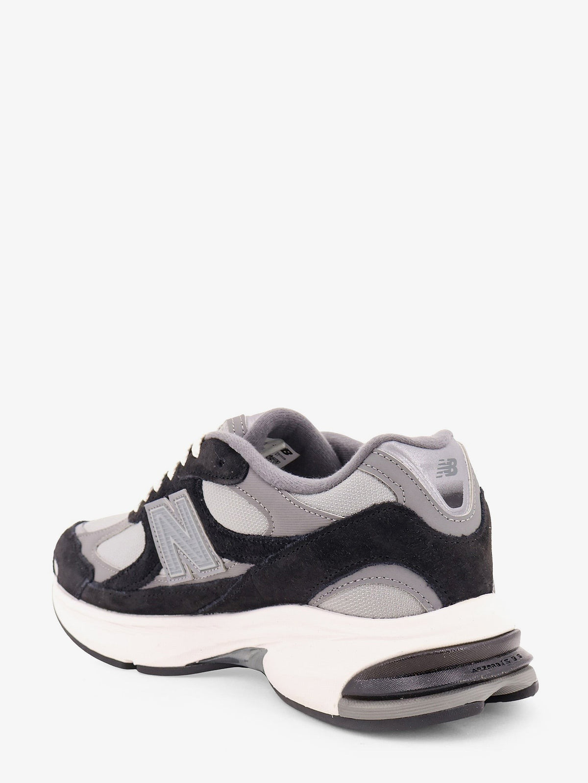 New Balance Men's Suede and Mesh Sneakers Grey, view 3
