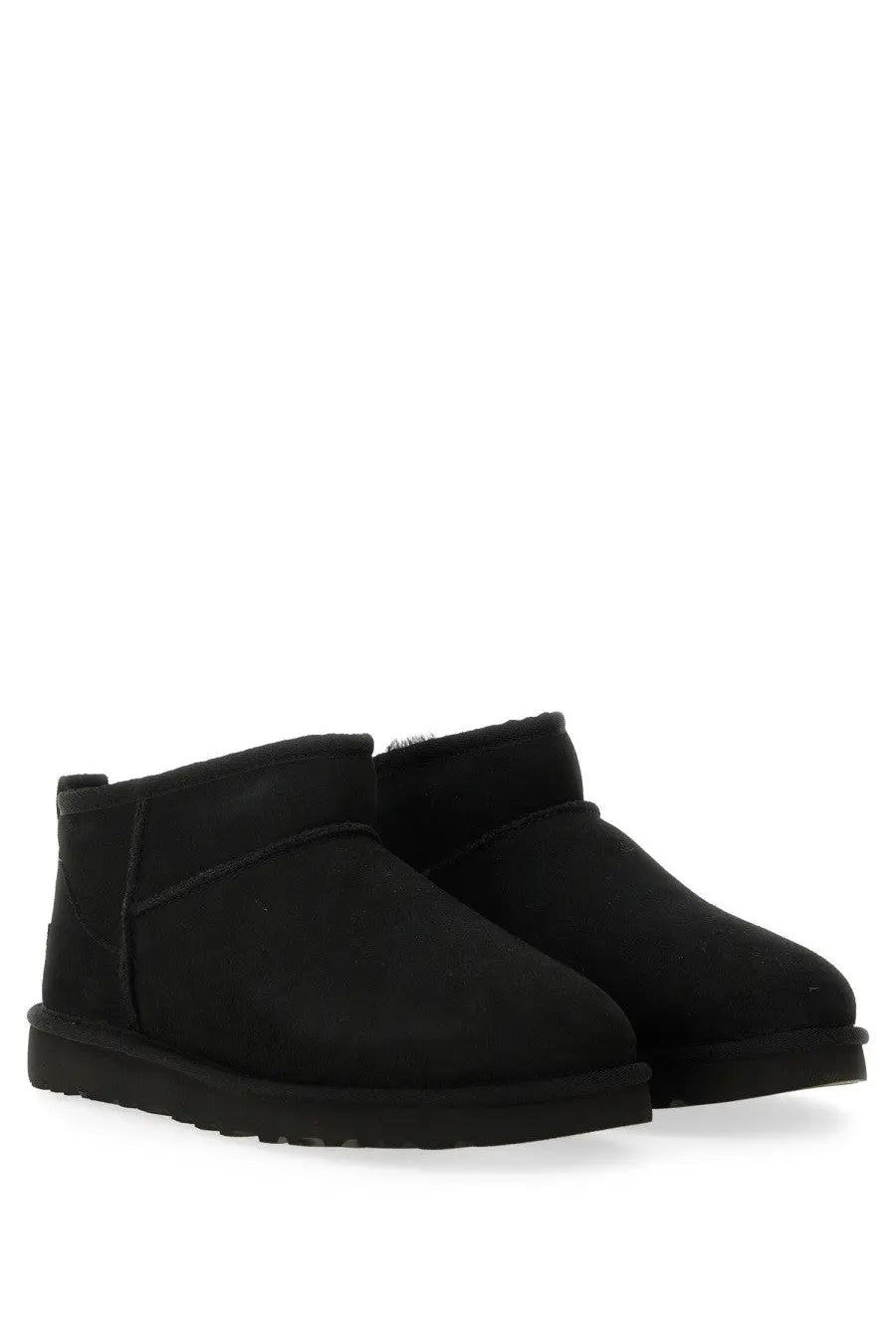 Ugg men’s boot classic ultra mini black suede booties with plush interior lining for warmth and comfort