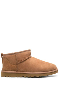 Ugg men’s stivale classic ultra mini brown tan suede boot with soft plush interior and durable rubber sole
