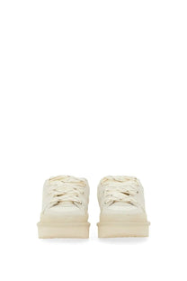Ugg women’s lo lowmel sneaker beige cream-colored platform sneaker with sleek minimalist design and matching laces