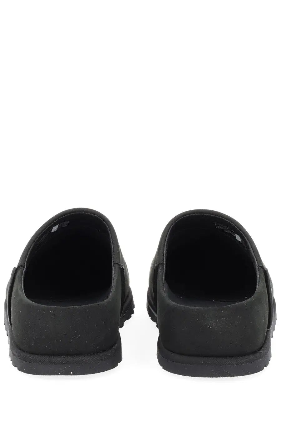 Ugg women’s sabot otzo black black rubber clog slip-on shoes with thick textured sole and seamless upper