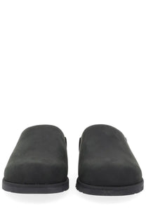Ugg women’s sabot otzo black black suede slip-on clogs with durable rubber sole for casual wear