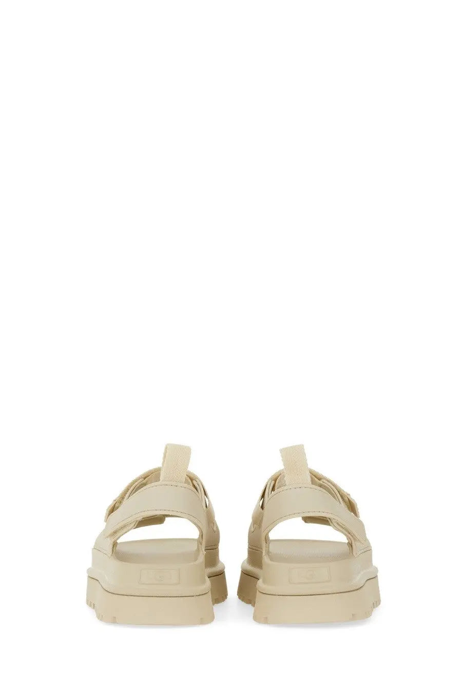 Ugg women’s sandal goldenglow beige platform sandal with multiple adjustable straps and chunky sole