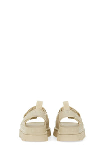 Ugg women’s sandal goldenglow beige platform sandal with multiple adjustable straps and chunky sole