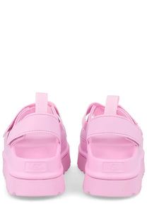 Ugg women’s sandal goldenglow blue pink platform sandals with velcro straps and chunky sole