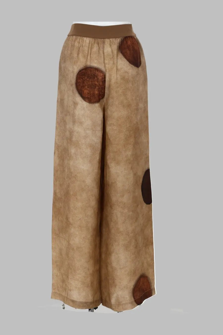 Uma Wang Women's Pantalone Con Macro Pois Beige