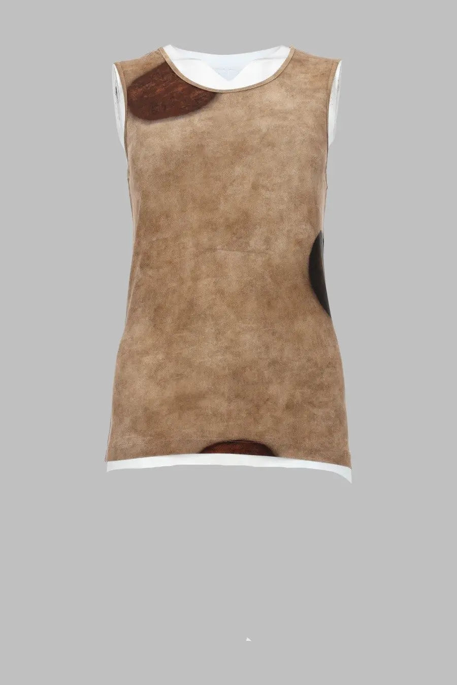 Uma Wang Women's Top Con Macro Pois Beige