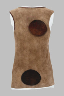 Uma Wang Women's Top Con Macro Pois Beige