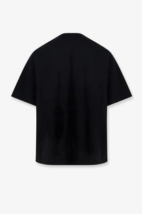 Undercover men’s cotton shirt black oversized t-shirt with short sleeves relaxed fit and smooth fabric