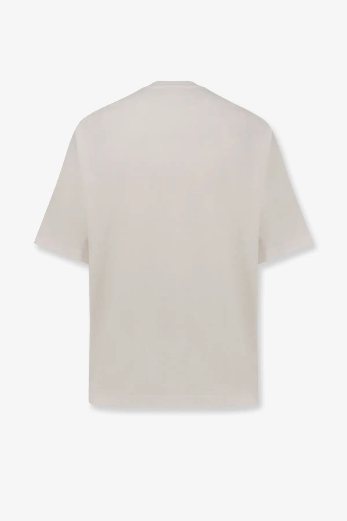 Undercover men’s cotton shirt white cream colored short sleeved t shirt with relaxed fit and crew neckline