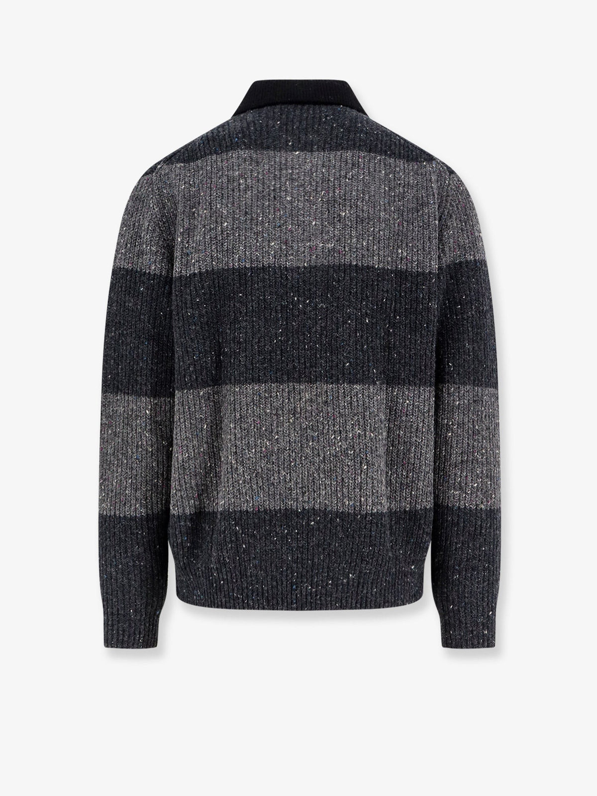 DUNST Unisex Unisex Chunky Rugby Wool Blend Sweater Grey