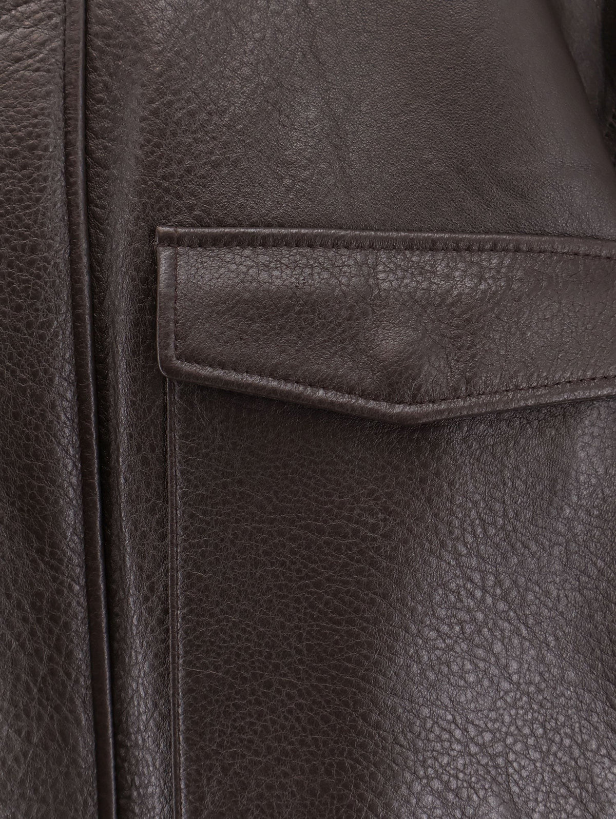 Tonywack Women's Unisex Leather Jacket Brown