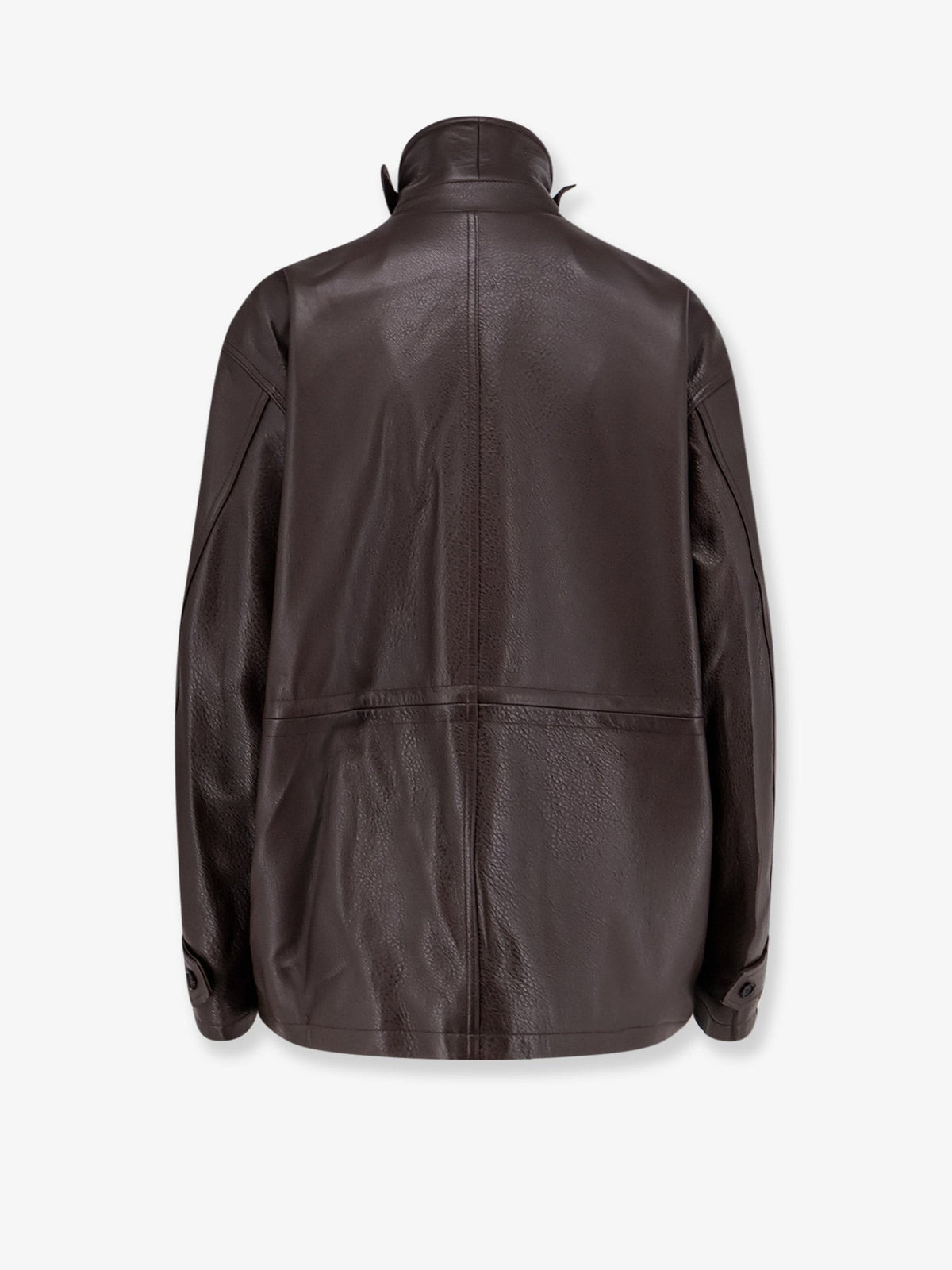 Tonywack Women's Unisex Leather Jacket Brown