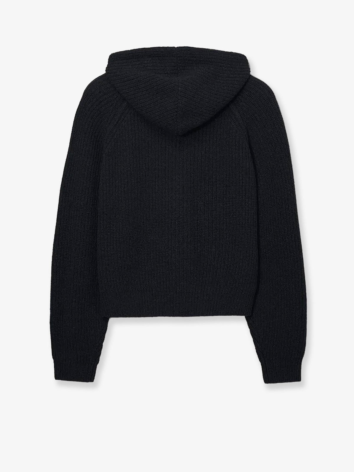 DUNST Men's Unisex Wool Blend Hooded Cardigan Black