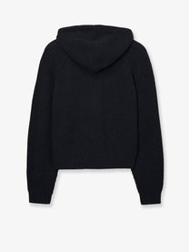 DUNST Men's Unisex Wool Blend Hooded Cardigan Black