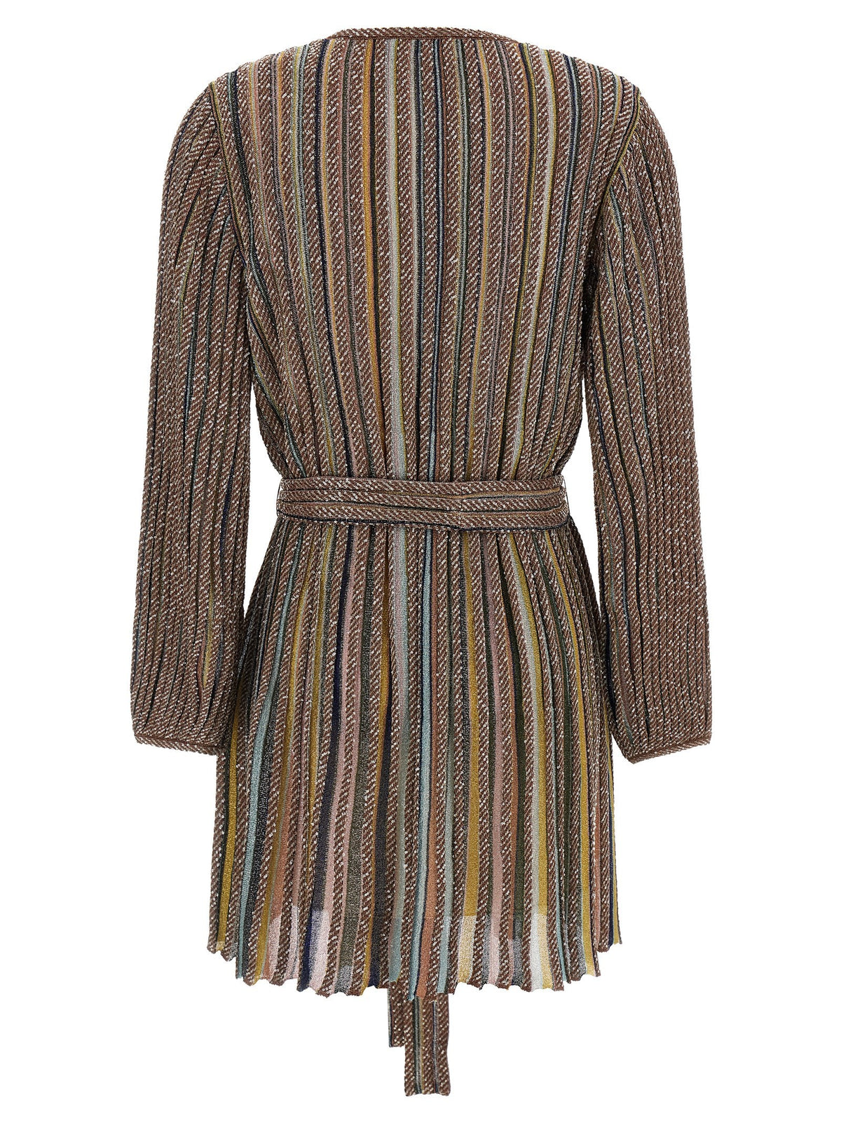 Missoni Neck and Belt Dress Gold
