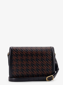 Valentino Men's Valentino Garavani 9TO5 Woven Leather Shoulder Bag Black