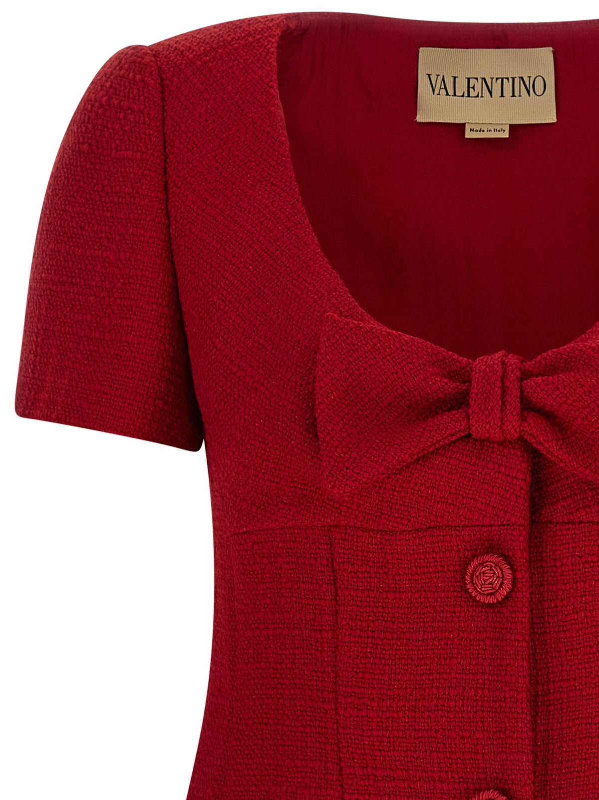 Valentino Valentino Garavani Bow Dress Red