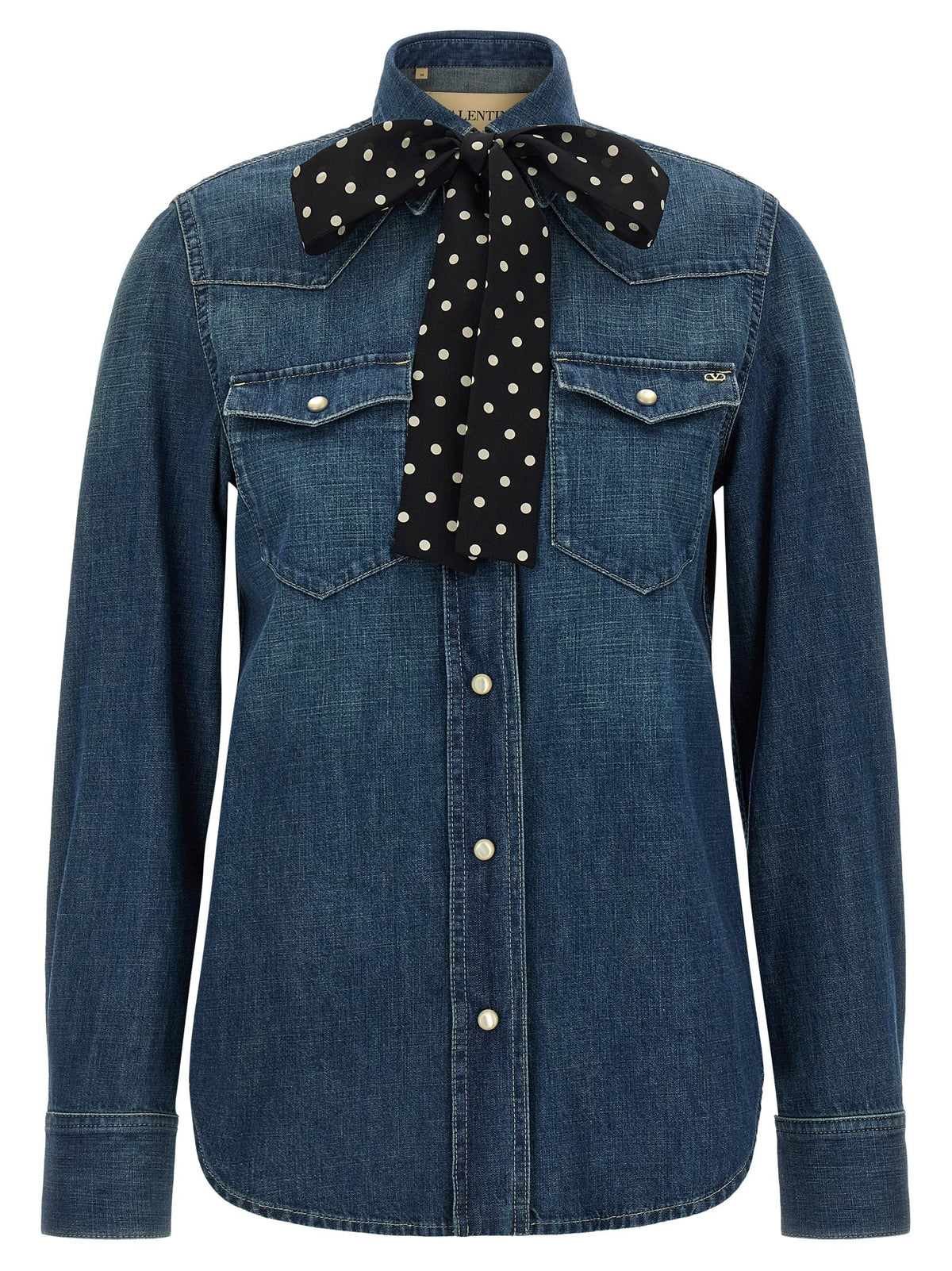 Valentino Valentino Garavani Denim Shirt Blue