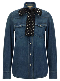 Valentino Valentino Garavani Denim Shirt Blue