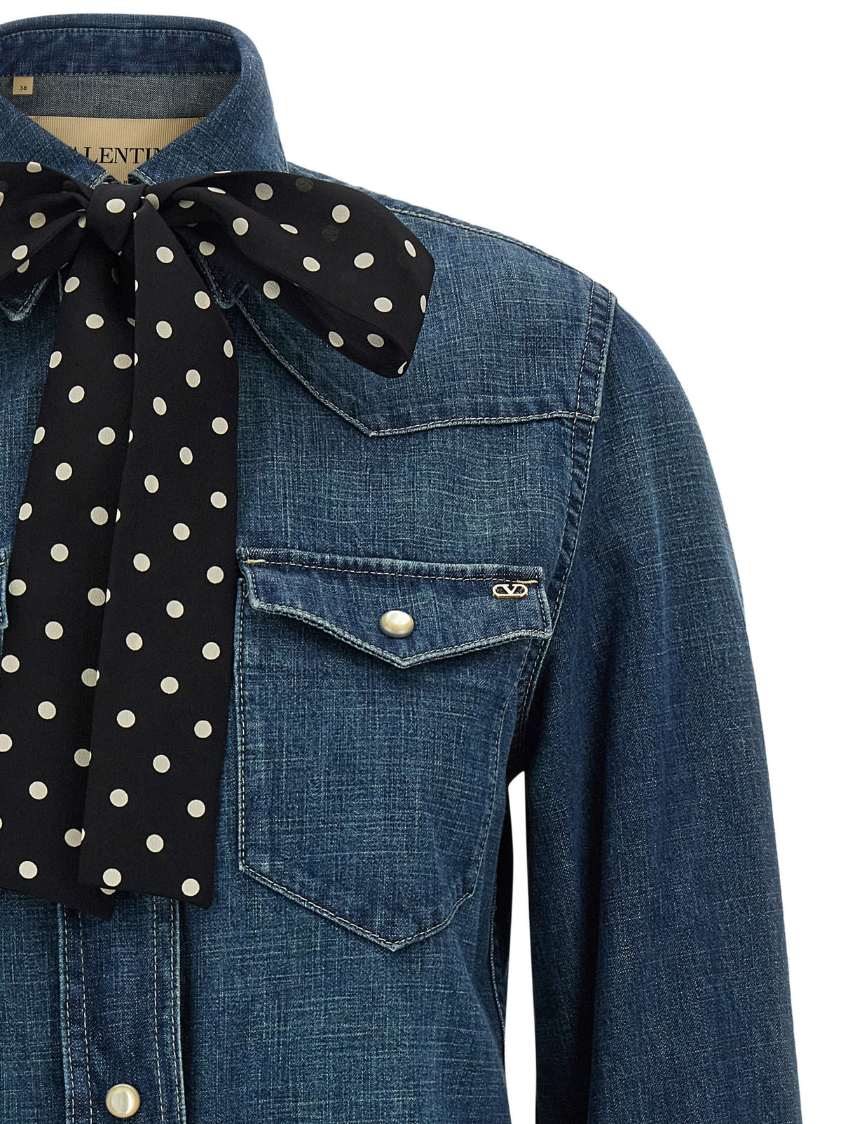 Valentino Valentino Garavani Denim Shirt Blue