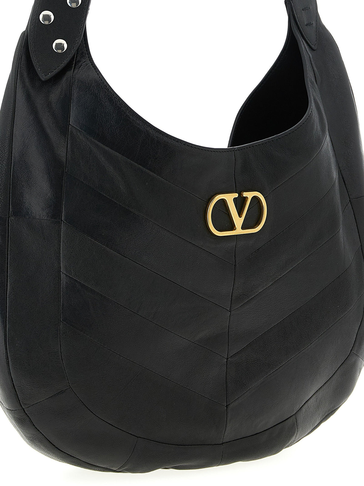 Valentino Valentino Garavani Hoboho Medium Shoulder Bag Black