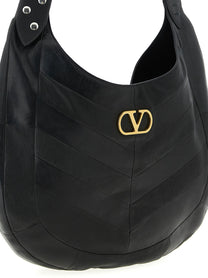Valentino Valentino Garavani Hoboho Medium Shoulder Bag Black