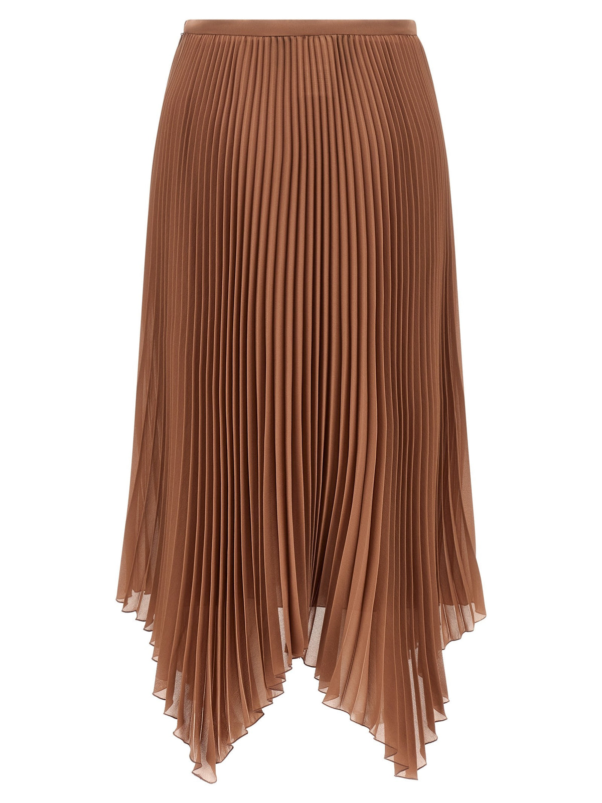 Valentino Valentino Garavani Light Georgette Skirt Brown