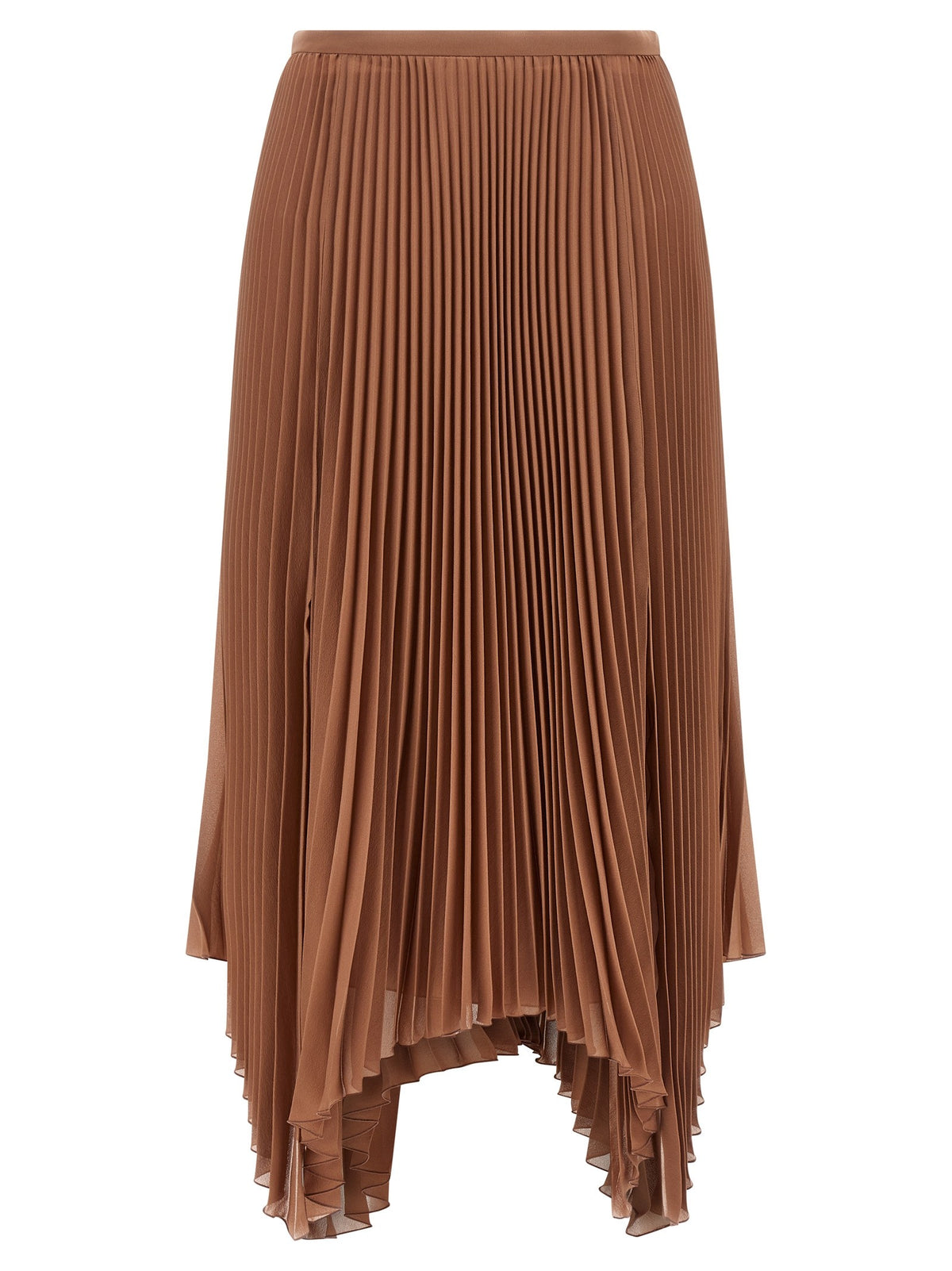 Valentino Valentino Garavani Light Georgette Skirt Brown