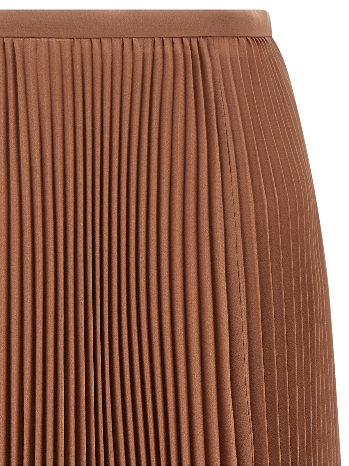 Valentino Valentino Garavani Light Georgette Skirt Brown