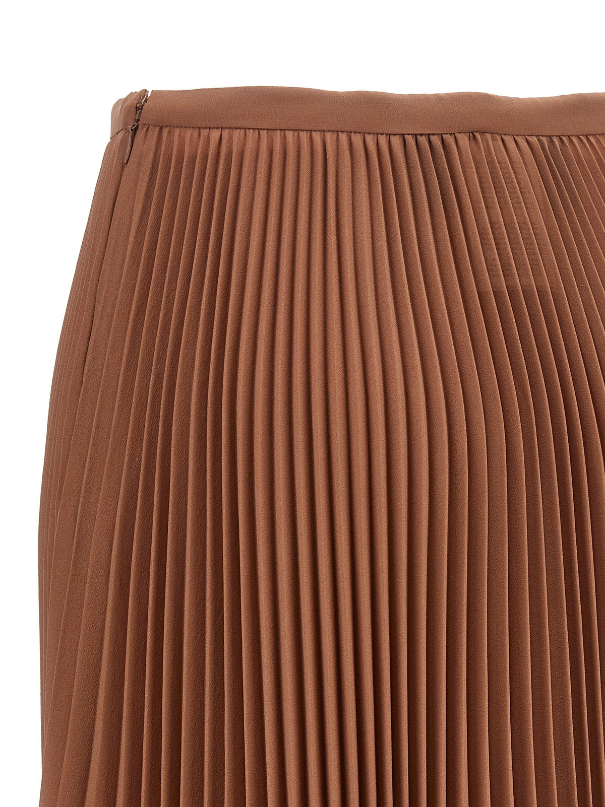 Valentino Valentino Garavani Light Georgette Skirt Brown