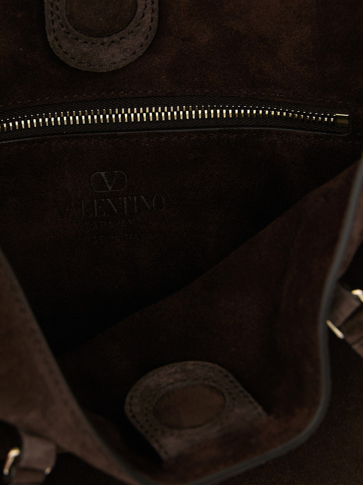 Valentino Valentino Garavani Rockstud Small Shopping Bag Brown