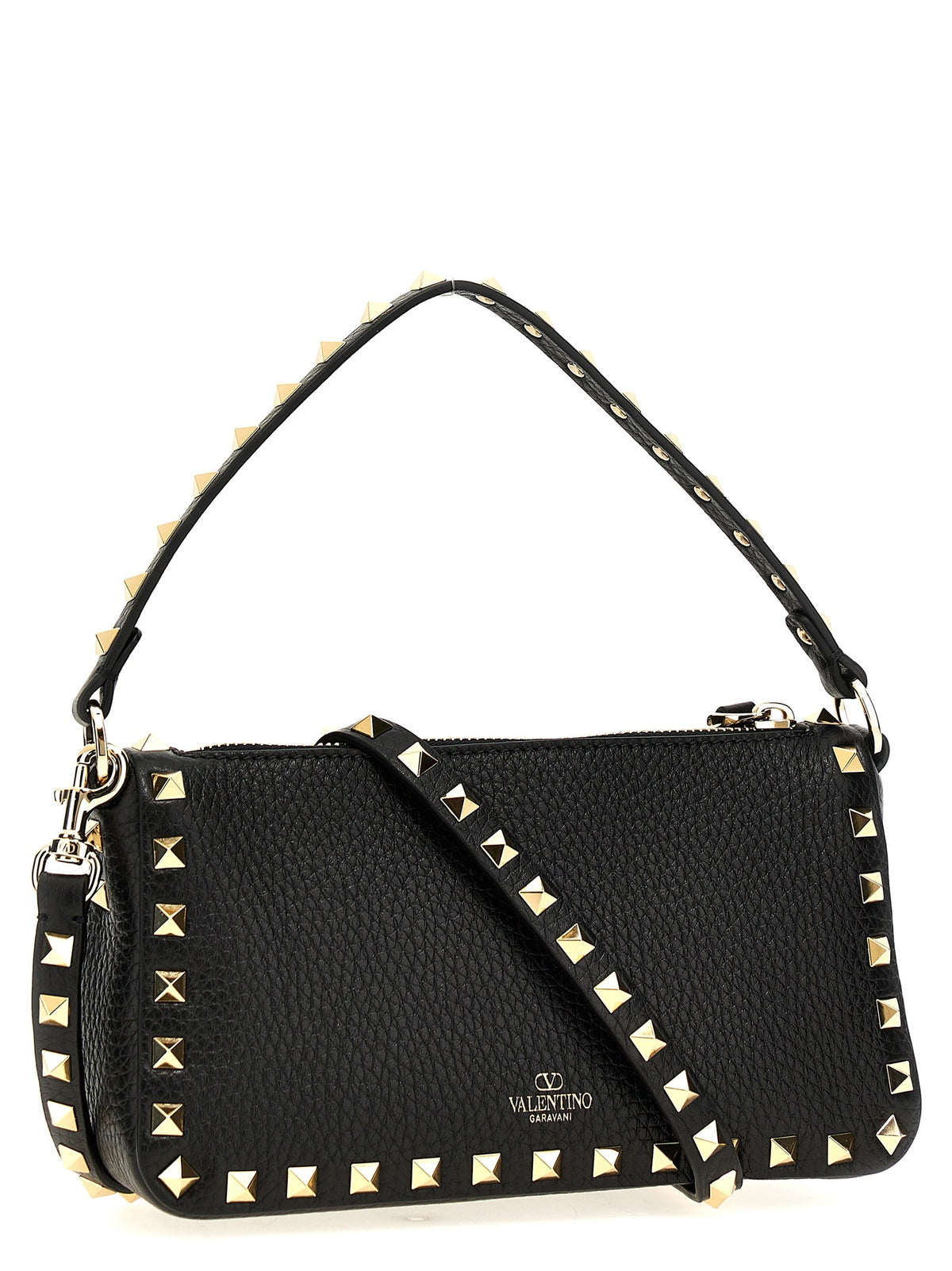 Valentino Valentino Garavani Rockstud Small Shoulder Bag Black