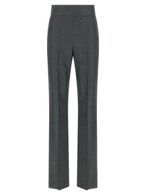 Valentino Valentino Garavani Textured Silk Wool Pants Grey