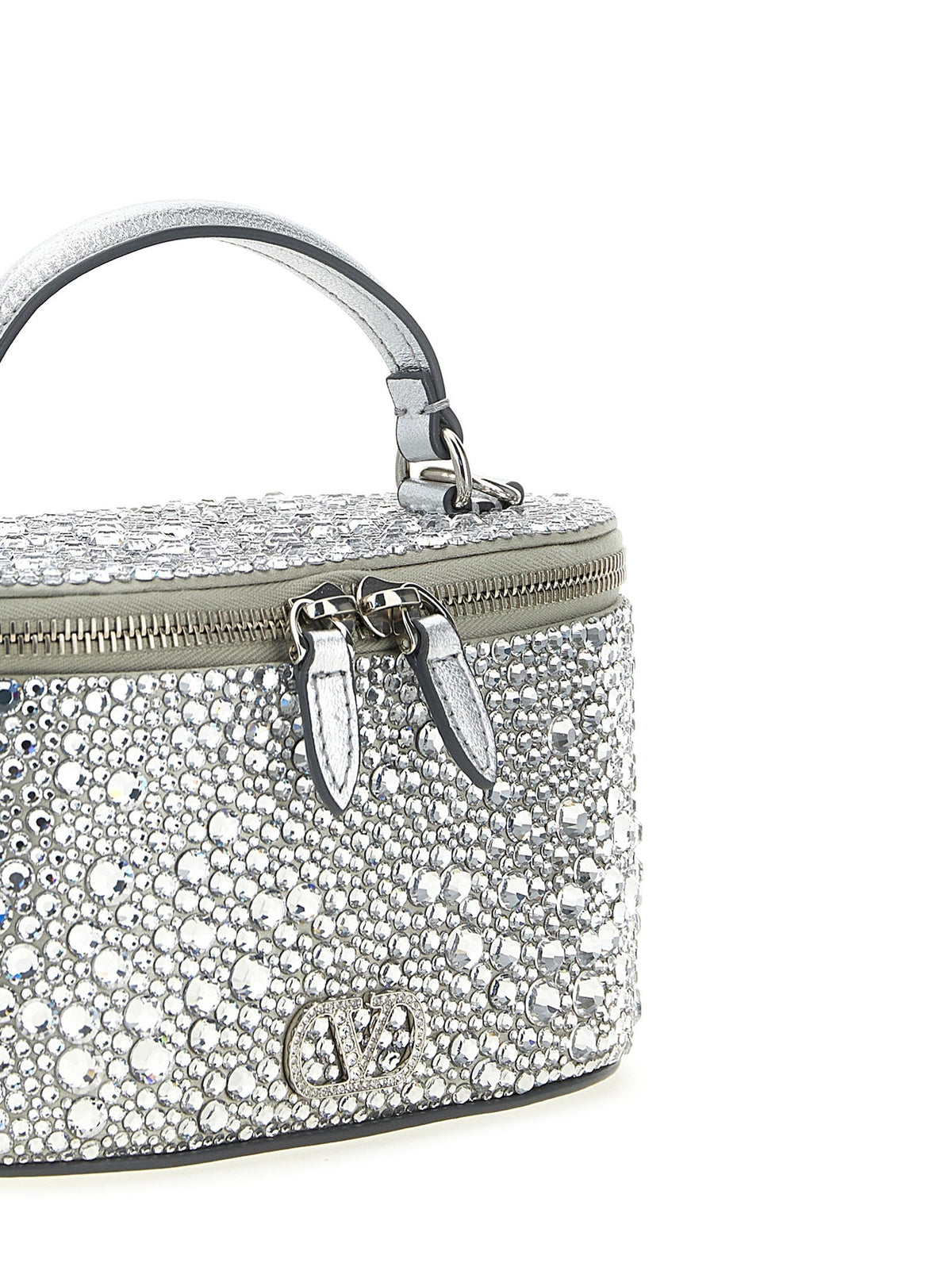Valentino Valentino Garavani Vanity Mini Handbag Silver