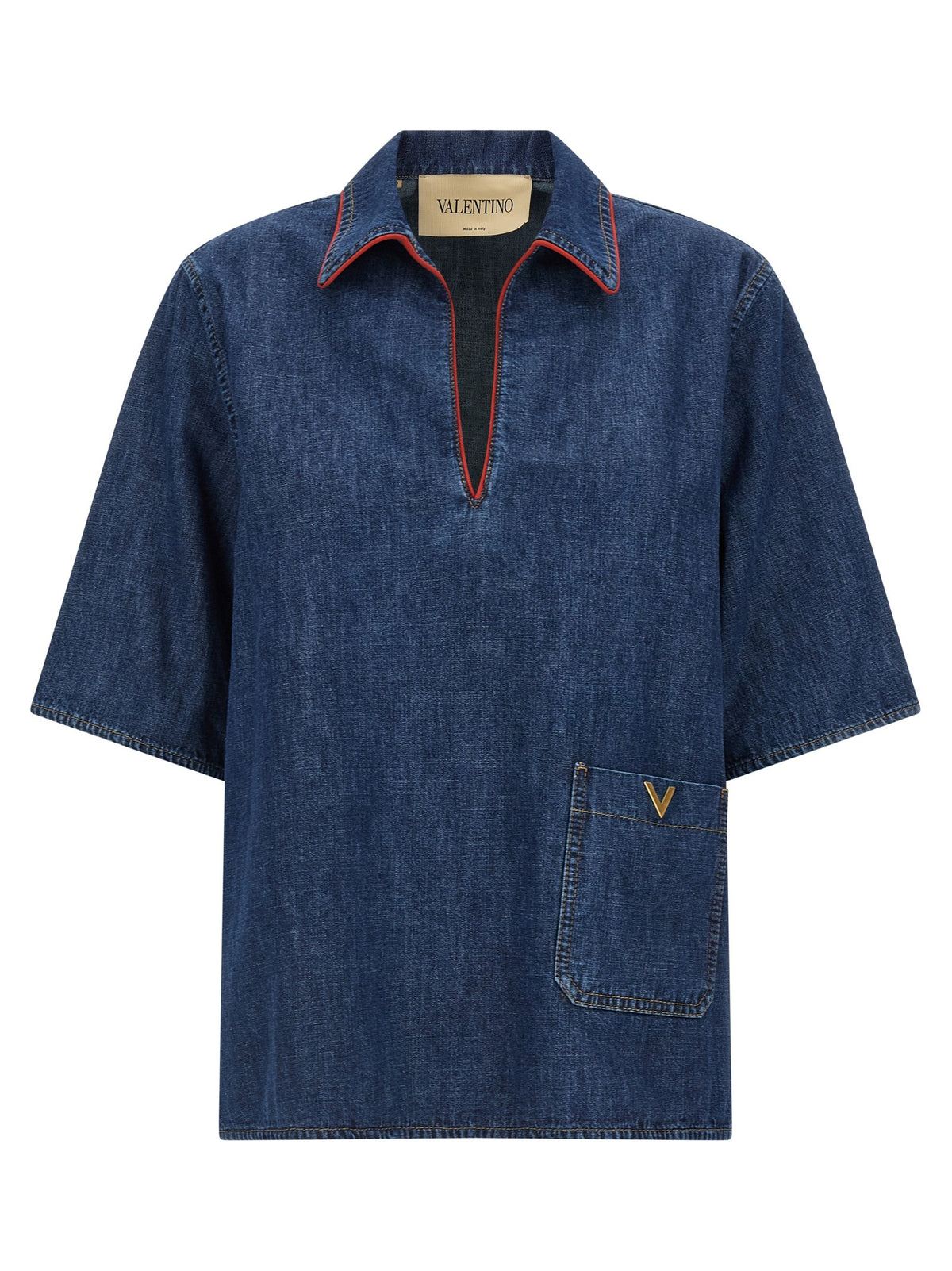 Valentino Valentino Garavani Vlogo Signature Shirt Blue