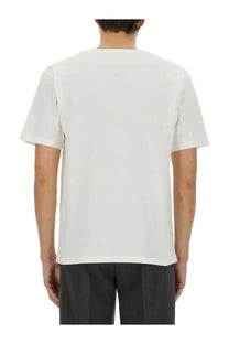 Valentino men’s white cotton t-shirt with a simple crew neck and short sleeves for casual wear