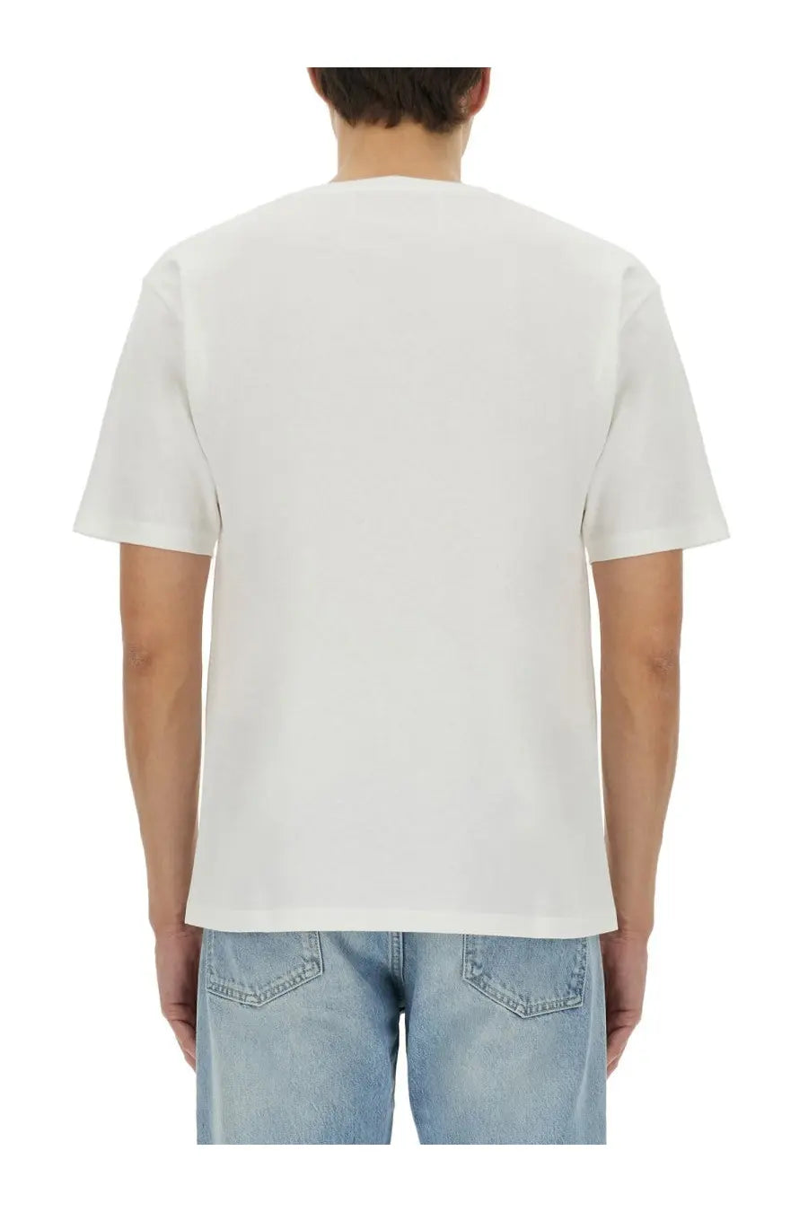 Valentino men’s white cotton t-shirt with a simple minimalist design perfect for casual wear