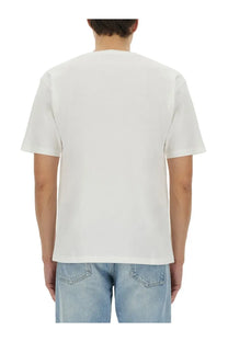 Valentino men’s white cotton t-shirt with a simple minimalist design perfect for casual wear