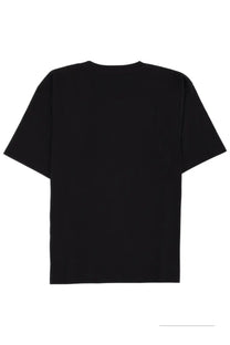 Valentino men’s black short-sleeved cotton t-shirt with minimalist design made in Italy for casual wear