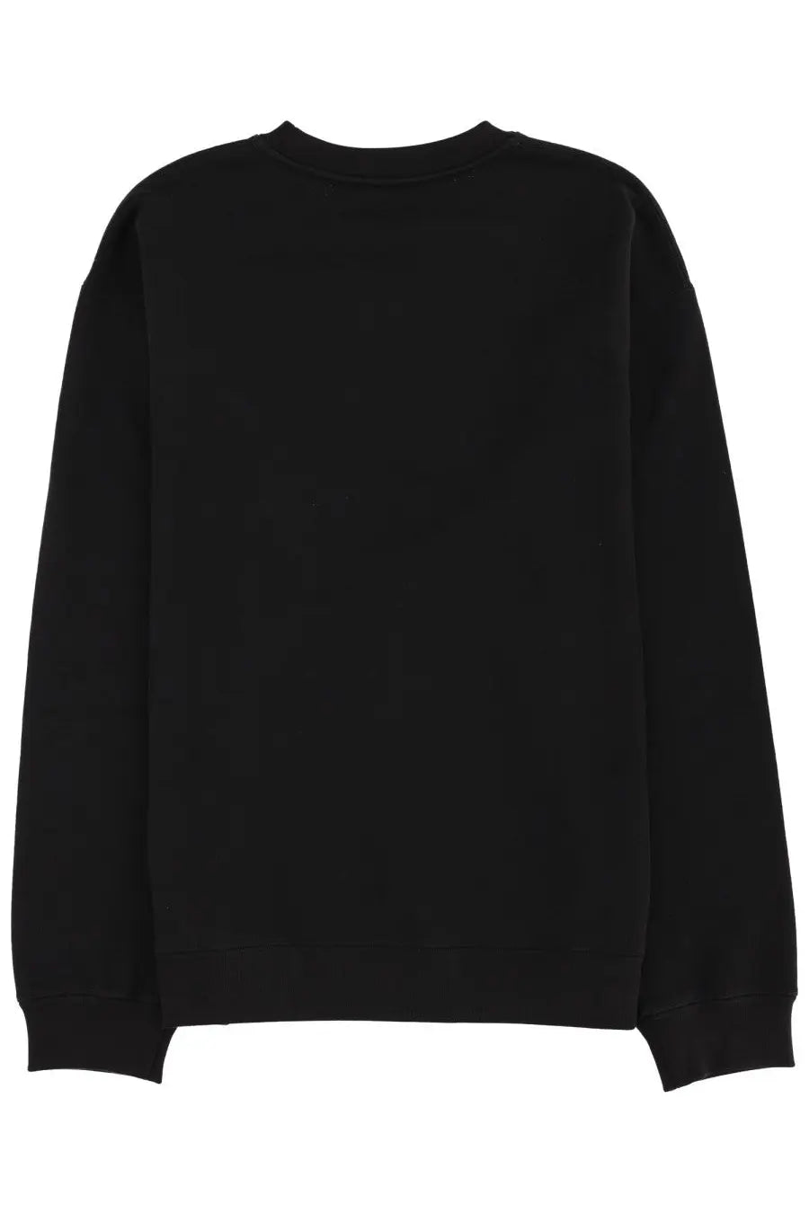 Valentino men’s black oversized crewneck sweatshirt with ribbed cuffs and hem made from soft fabric