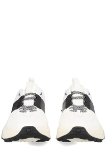 Valentino men’s sneaker true act white athletic shoes in white and black with textured patterned laces