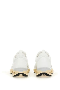 Valentino men’s Vlogo easyjog sneaker white with beige and black sole in leather and mesh material