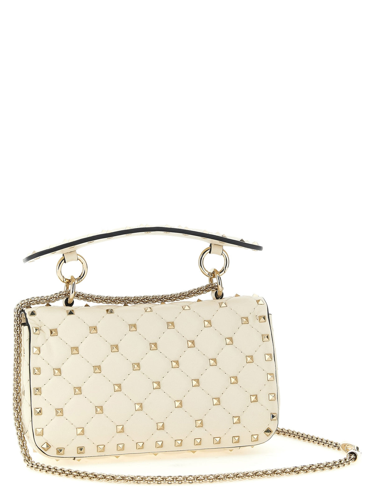Valentino Valentino Rockstud Spike Small Shoulder Bag White
