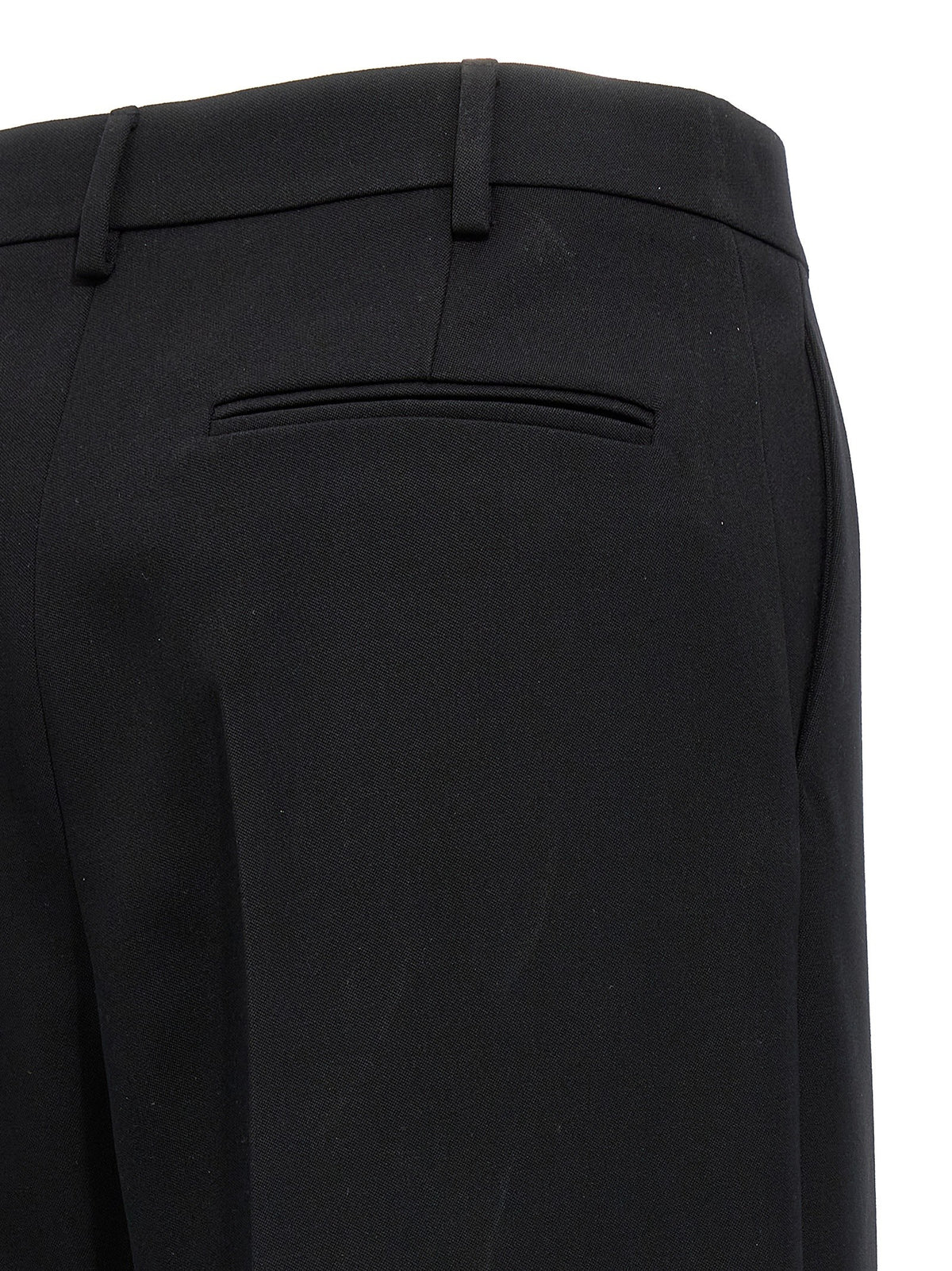 Valentino Valentino Solid Grisaille Pants Black