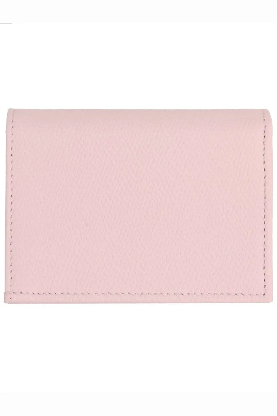 Valentino women’s portafoglio cherryfic con blue soft pink leather wallet with neat matching stitching along edges