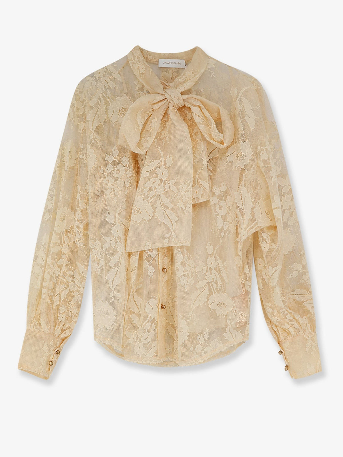 Zimmermann Women's Valiant Lace Shirt Beige