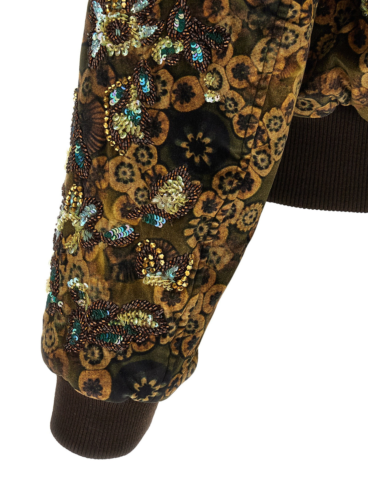Dries Van Noten Valtor Bomber Jacket Brown