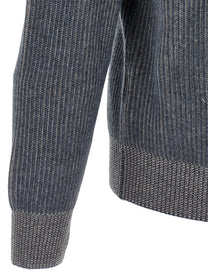Brunello Cucinelli Vanisé Cashmere Cardigan Blue